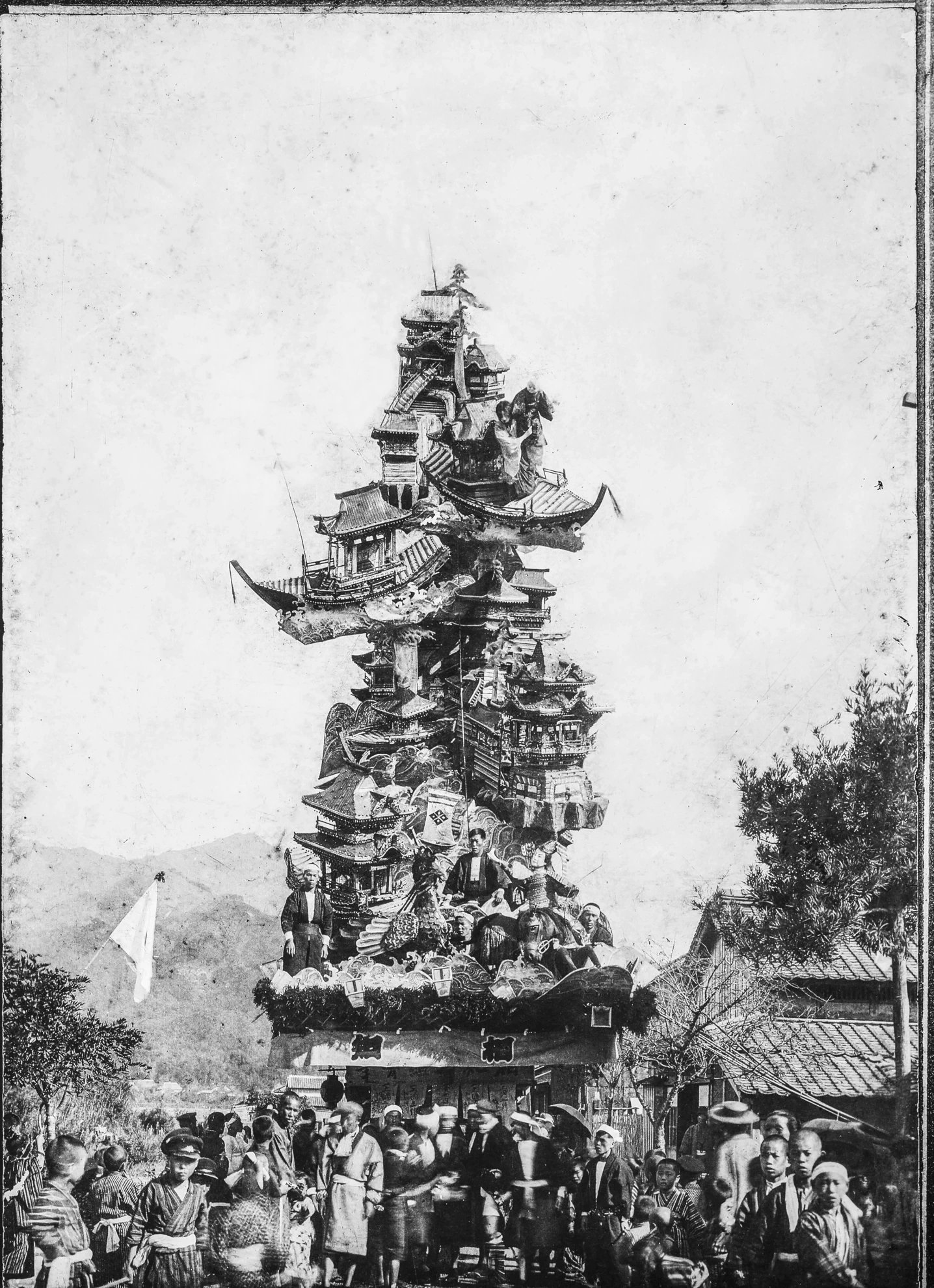 昔の相知くんちの古写真